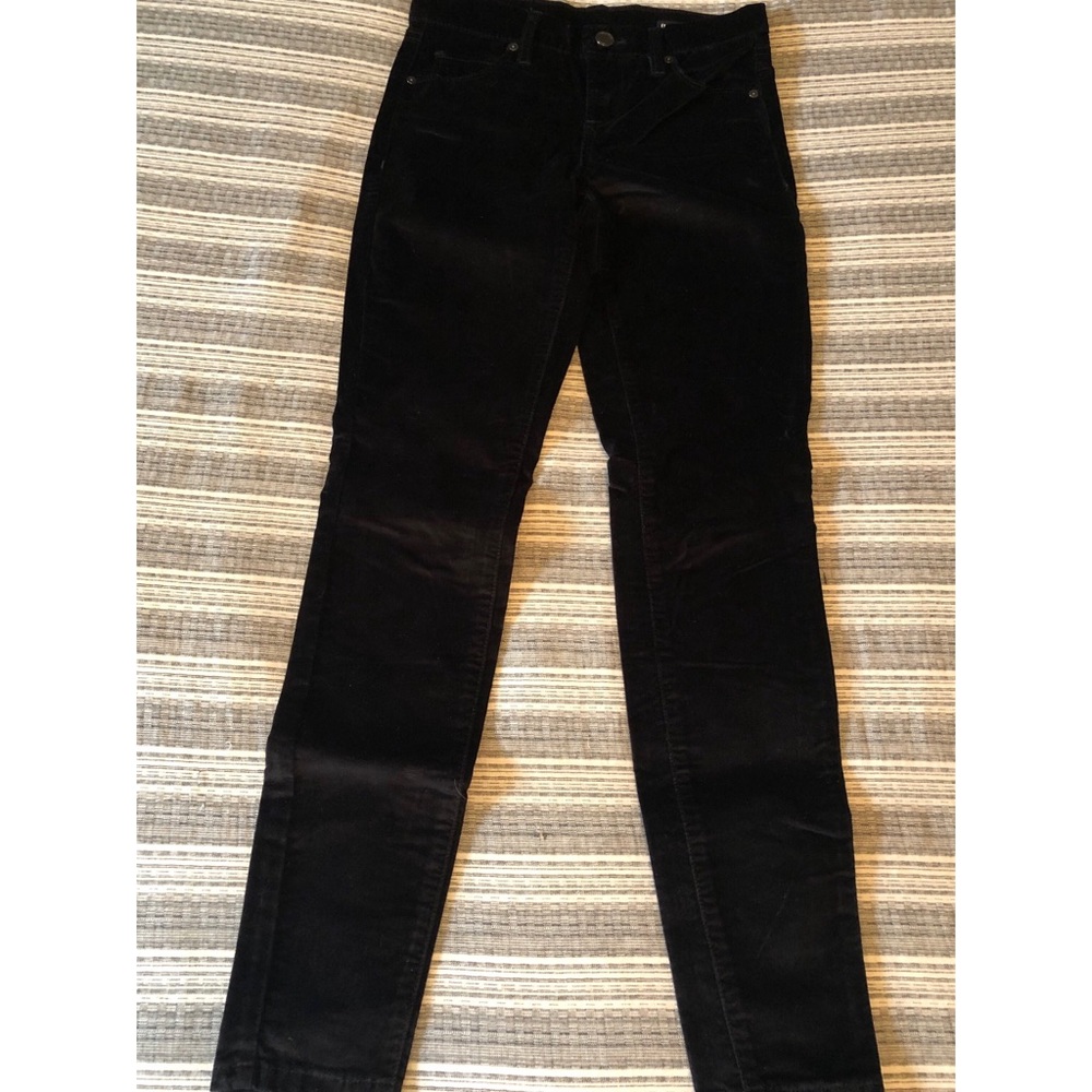 Blank NYC Black Velvet Skinny Jeans